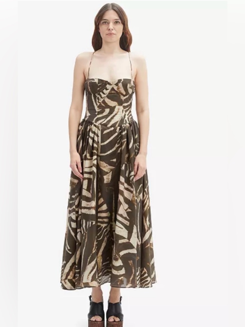 Bardot Women's Estie Printed Sweetheart Maxi Dress